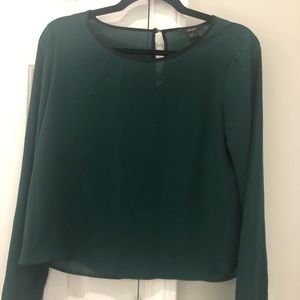 Classic  dark green blouse